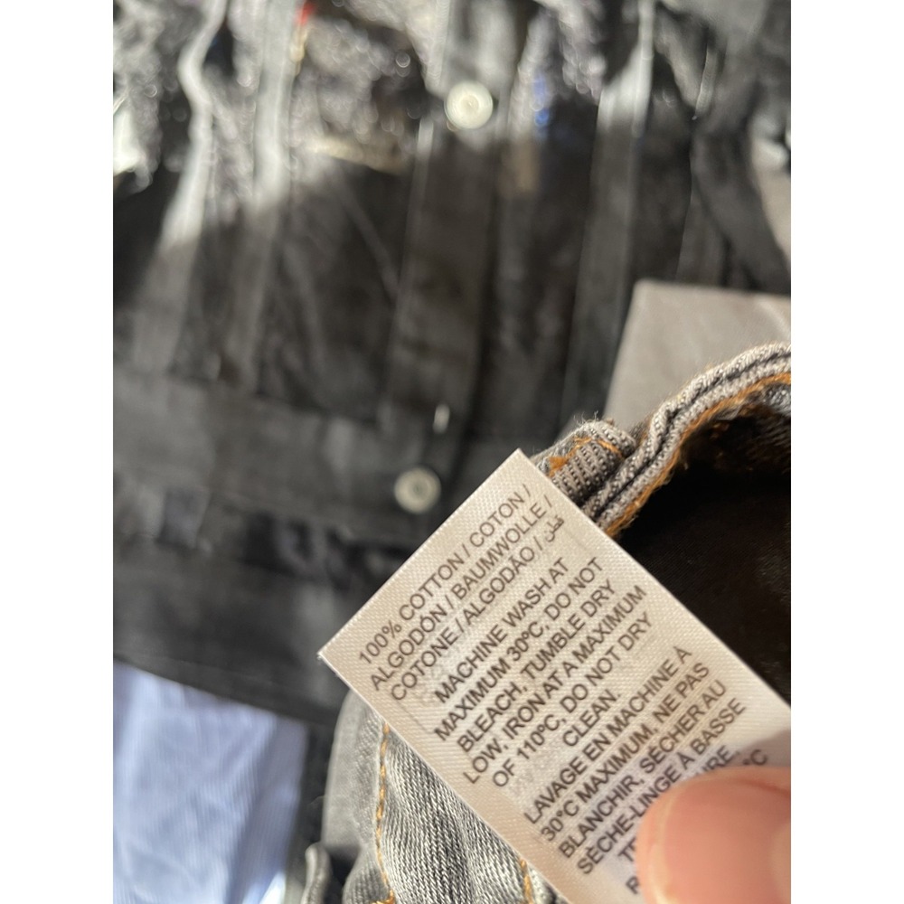 NWT Edikted Wide-Leg Jeans Women's Small Gray Washed Denim High Rise 100% Cotton - Picture 12 of 13